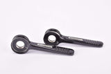 Black anodized First Generation Dura-Ace (#L-284 / #SL-101) Gear Lever Shifter Set, levers #6810600 & #6810500 only, from the 1970s