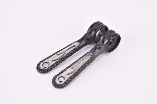 Black anodized Chesini pantographed Campagnolo Record / Super Record #1014 (#1013/5 & #1013/6) braze-on Gear Lever from the 1970s