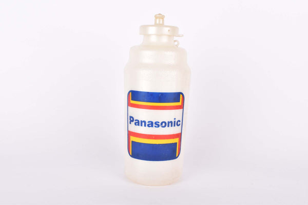 Panasonic labled white Raleigh Team Panasonic vintage water bottle produced by Roto