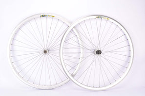 28" (700C / 622mm) radial laced Wheelset with Mavic CXP 14 clincher Rims and Shimano RSX #HB-A410 / #FH-A410Hubs from the mid 1990s