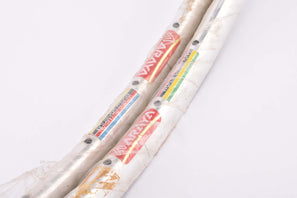 NOS polished Araya Aero 1 #ADX-1 World Champion tubular rim set in 28" with 36 from the late 1970s - 1990s