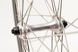 Wheelset with Campagnolo Omega Strada clincher rims and Campagnolo Chorus hubs from the 1980s