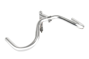 3ttt 90 degree Chromix Stem (90-130mm, 25.4 clamp) / Moustache Handlebars (515mm, 25.4 clamp)