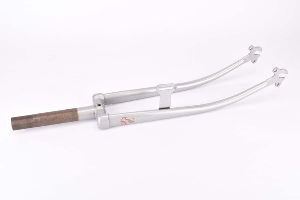 NOS 28" Grey Steel Fork with Eyelets for Fenders, Rack and Braze-on for a Dynamo