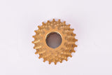 NOS Shimano UG 6-speed cassette with 13-24 teeth from 1986, gold