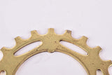 NOS Shimano Dura-Ace #MF-7150 / #MF-7160 (#FA-100 / #FA-110) golden Cog, 5-speed and 6-speed Freewheel Sprocket  with 21 teeth #1242120 from the 1970s - 1980s