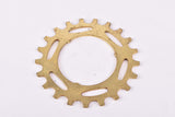 NOS Shimano Dura-Ace #MF-7150 / #MF-7160 (#FA-100 / #FA-110) golden Cog, 5-speed and 6-speed Freewheel Sprocket  with 21 teeth #1242120 from the 1970s - 1980s