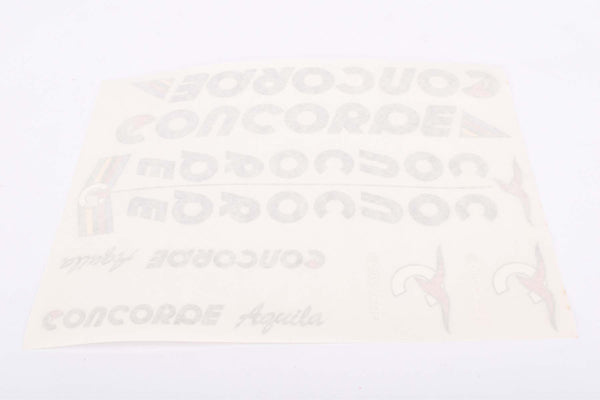 NOS Concorde Aquila Complete Set Water Transfer Decals from the 1990s