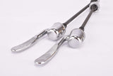 NOS Ursus chromed steel vintage quick release set, front and rear Skewer