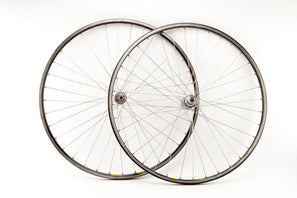 Wheelset with Mavic Open 4 CD clincher rims and Maillard 700 hubs from the 1980s