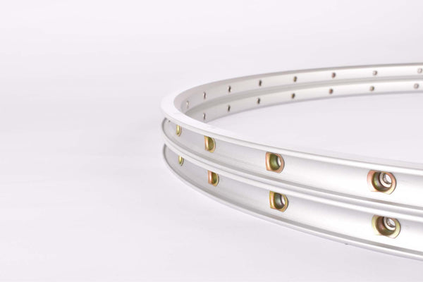 Rigida Chrina clincher Rimset (2 rims) 700c/622mm with 32 holes, silve ...