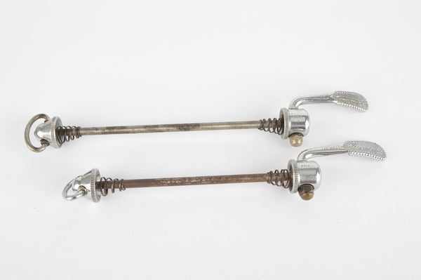 Campagnolo quick release set Record and Super Record, #1001/3 and #1006/8x6 front and rear Skewer from the 1970s - 80s