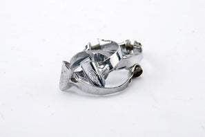 REG chrome steel top tube brake cable clamps from the 1970s