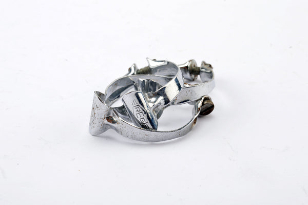 REG chrome steel top tube brake cable clamps from the 1970s