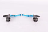 NOS blue anodized Tektro flatbar cantilver Brake Lever Set from the 1990s