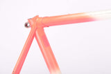 Defective neon pink yellow and white vintage road bike frame in 55.5 cm (c-t) / 54 cm (c-c)