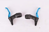 NOS blue anodized Tektro flatbar cantilver Brake Lever Set from the 1990s