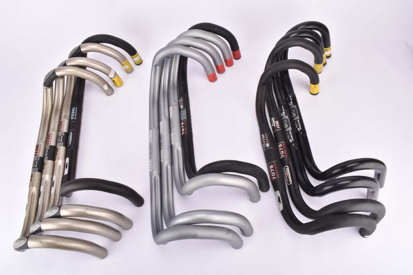Bunch of various NOS ITM double grooved Handlebars (12 pcs) in various sizes from the 2000s - second quality