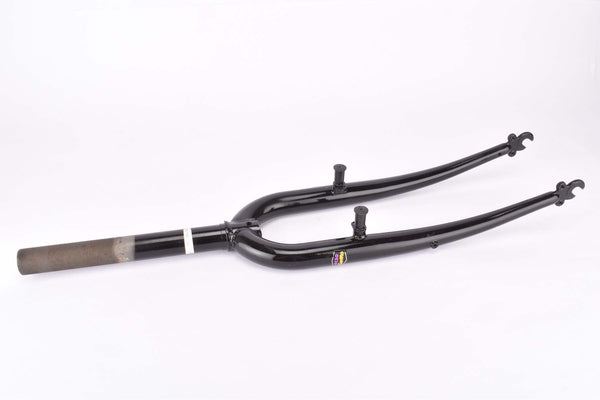 NOS 26" Black MTB Steel Fork with Eyelets for Fenders, Rack and Low Rider