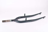 NOS 26" Black Splatter Green MTB Steel Fork with Eyelets for Fenders