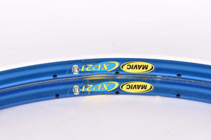 NOS Mavic CXP 21 clincher rimset (2rims) 700c/622mm with 32 holes from the 1990s, blue