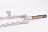 NOS 28" Grey Steel Fork with Eyelets for Fenders, Rack and Braze-on for a Dynamo