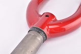 26" Red MTB Steel Fork with Eyelets for Fenders and Rack