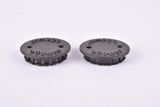 Black Ofmega plastic crank set dust caps