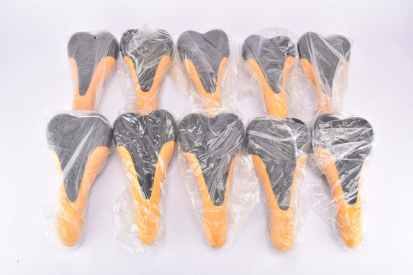 Bunch of NOS Black & Yellow Iscaselle Hegos Saddle (10pcs) produced by Gipiemme from 1997 - second quality