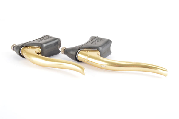 MAFAC Course gold anodized brake lever set from the 1980s