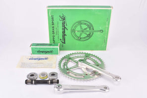 NOS/NIB Campagnolo Nuovo Gran Sport #0304 Crankset with 52/42 teeth in 170mm with Nuovo Gran Sport #3331 Bottom Bracket with italian thread from 1982 / 1983