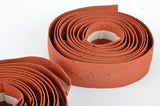 NEW Cinelli cork rustred handlebar tape with silver end plugs from the 1980s NOS/NIB