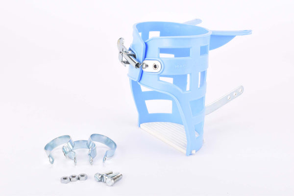 NOS Biemme  #235 blue water bottle cage for handlebar mount from the 1970s