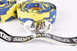 NOS Silva Cork handlebar tape in blue/yellow from the 1990s