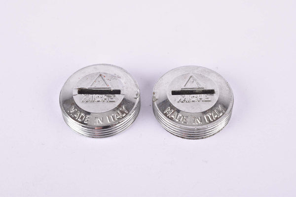 Silver Miche plastic crank set dust caps