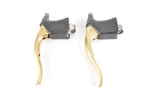 MAFAC Course gold anodized brake lever set from the 1980s
