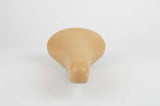 NEW Touring vinyl Saddle in creme with seatpost clamp from 1985 NOS