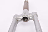 NOS 28" Grey Steel Fork with Eyelets for Fenders, Rack and Braze-on for a Dynamo