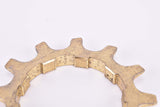 NOS Shimano Dura-Ace EX #7200 5-speed and 6-speed golden Cog second position, Uniglide (UG) Cassette Sprocket with integrated spacer, with 12 teeth from the 1980s