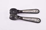 Black anodized Chesini pantographed Campagnolo Record / Super Record #1014 (#1013/5 & #1013/6) braze-on Gear Lever Shifter Set from the 1970s