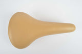 NEW Touring vinyl Saddle in creme with seatpost clamp from 1985 NOS