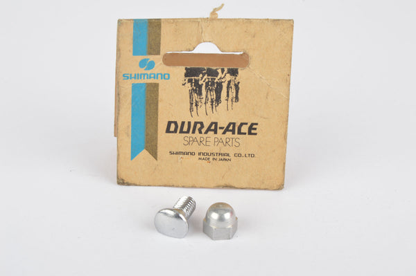 NOS/NIB Shimano First Generation Dura Ace (Crane) Rear Derailleur Cable fixing Bolt and Nut, from 1973