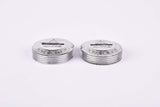 Silver Miche plastic crank set dust caps