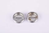 Silver Miche plastic crank set dust caps