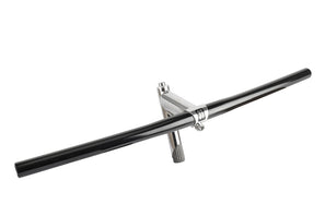 3ttt Mega Chromix Stem (90-130mm, 25.4 clamp) / 5 degree Flat Handlebars black anodized (580mm, 25.4 clamp)
