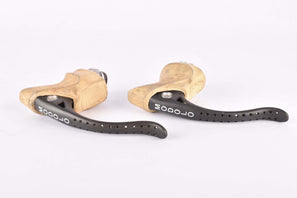 Modolo Master Pro non-aero Brake lever set with white hoods from the 1980s