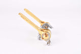 NOS real Gold plated Campagnolo Record #1014 clamp-on shifters from the 1970s