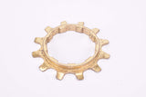 NOS Shimano Dura-Ace EX #7200 5-speed and 6-speed golden Cog second position, Uniglide (UG) Cassette Sprocket with integrated spacer, with 12 teeth from the 1980s