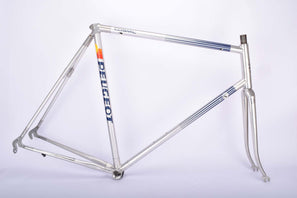 Peugeot A 300 Cosmic vintage aluminum road bike frame in 62 cm (c-t) / 60.5 cm (c-c) with Aviatube Dural tubing from 1987