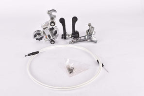 NOS Shimano Positron 2x6 6-speed (12-speed) gear shifting set (shifter, cable, front derailleur and rear derailleur)